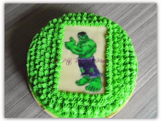 Gâteau Hulk - Recette par Les P'tits Trucs d'une Mam's