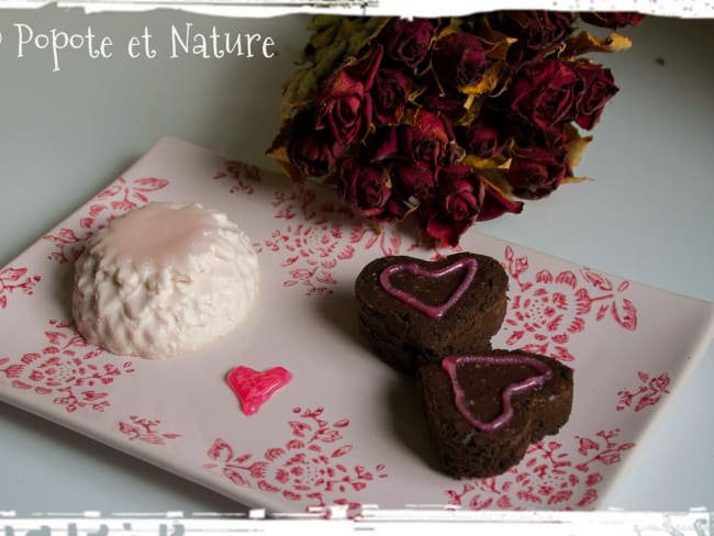 Panna Cotta Au Sirop Bonbon Et Petits Coeurs Au Chocolat Recette Par Popote Et Nature