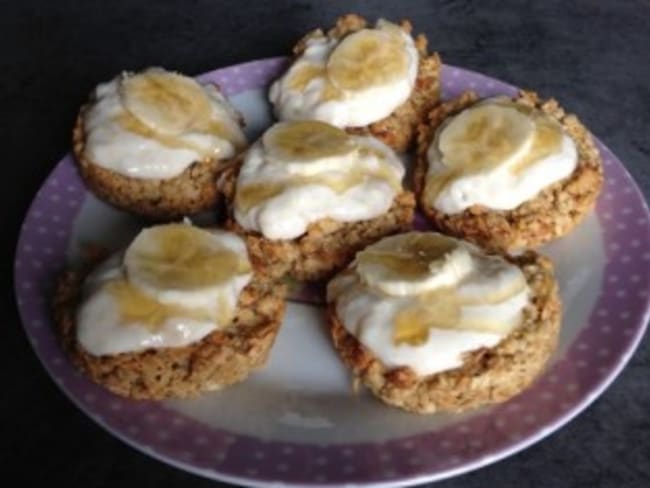 Gateaux Aux Flocons D Avoine Miel Et Banane Recette Par Rolly