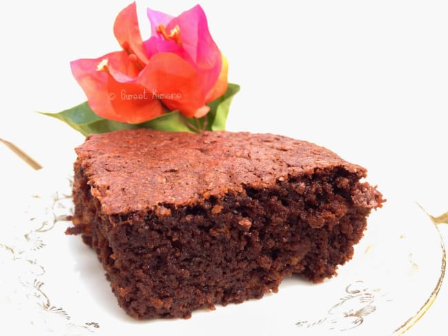 Le Brownie Tres Chocolat Aux Cacahuetes Et Cereales Recette Par Sweet Kwisine