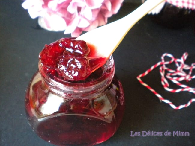 Confiture De Cerises Noires Parfumée Au Kirsch Recette Par Mimm 7418