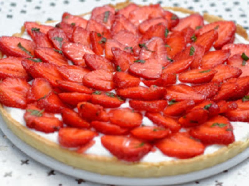 Tarte Legere Aux Fraises Et Fromage Blanc Recette Par Ma Cuisine Et Vous