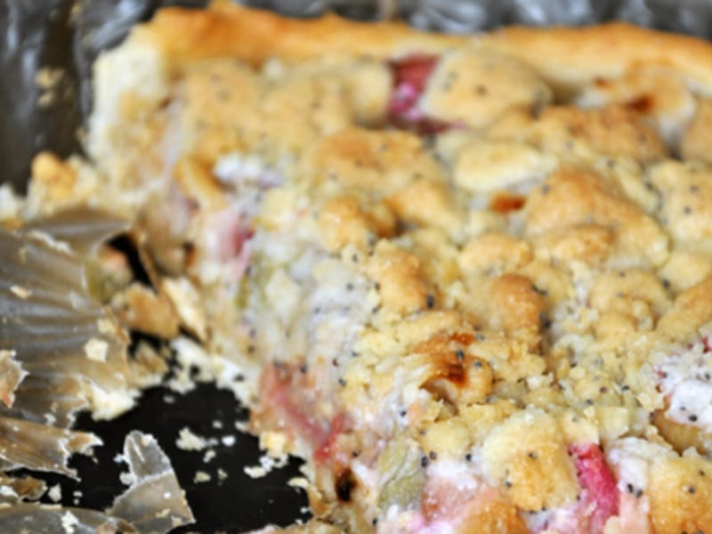 Tarte Pomme Rhubarbe Crumble Coco Pavot Recette Par Niya