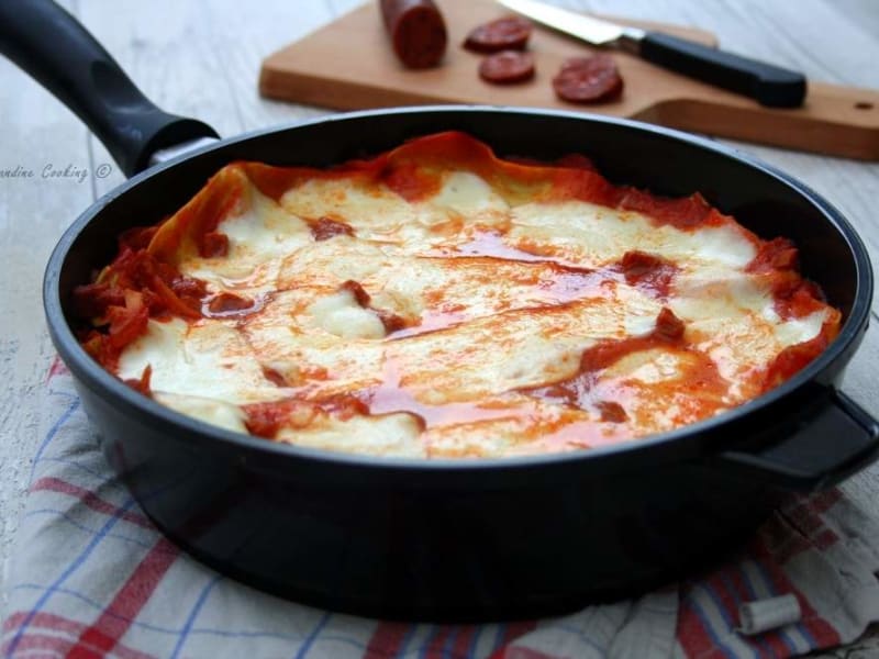 Lasagnes Au Chorizo Recette Par Amandine Cooking