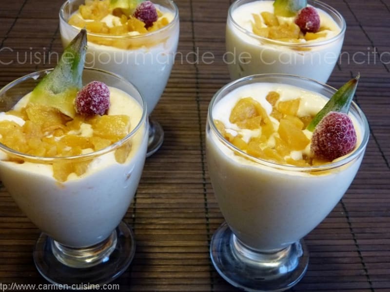 Mousse De Mascarpone A L Ananas Recette Par Carmen