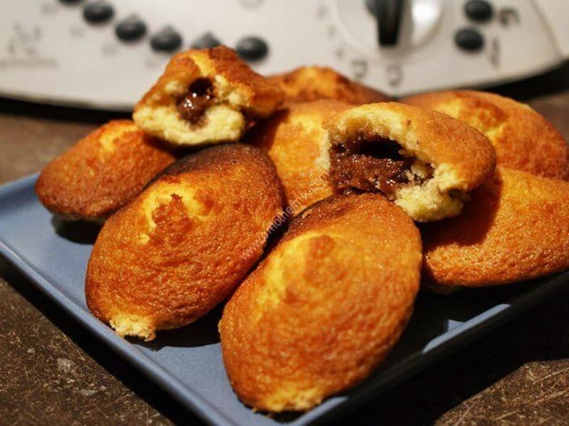 Madeleines Coeur Fondant Au Nutella Au Thermomix Facile Et Rapide
