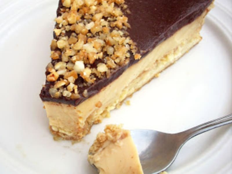 Sable Ultra Gourmand Aux Cacahuetes Creme Caramel Et Miroir Cacao Recette Par La Femme A Tete De Chou