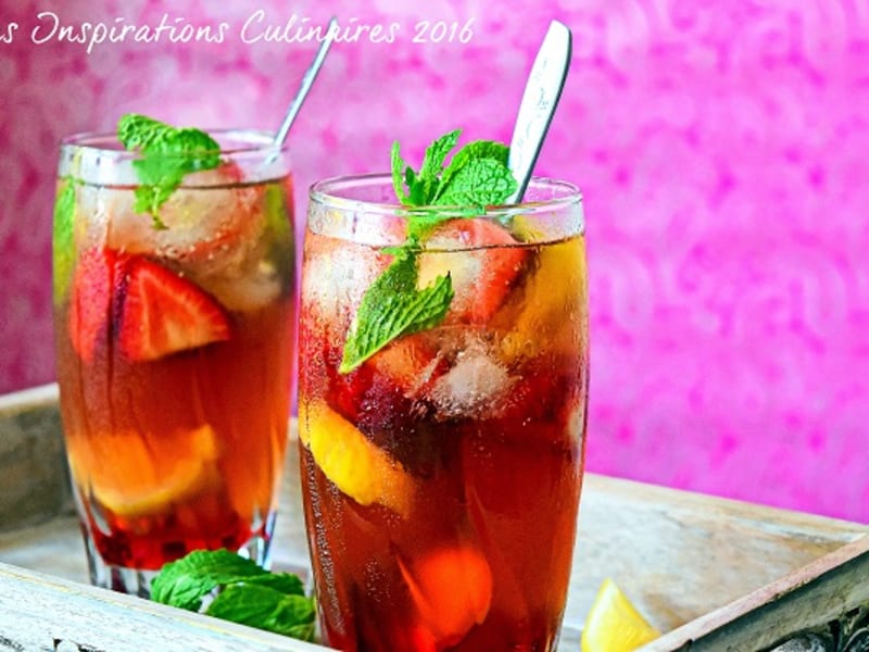 Faire Du Thé à La Menthe Maison The Glace Aux Fraises Recette Par Mes Inspirations Culinaires
