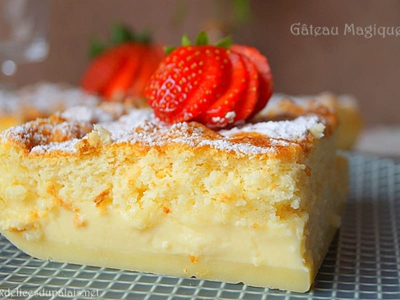 Gateau Magique A La Vanille Recette Par Auxdelicesdupalais