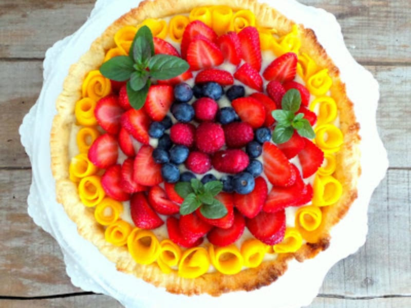 Artes Aux Fraises Mangue Framboises Et Myrtilles Recette Par My Culinary Curriculum