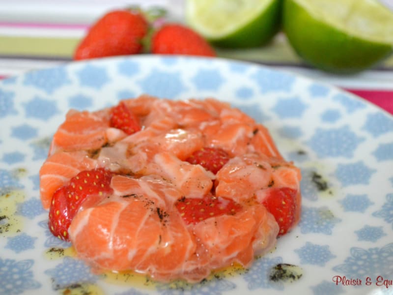 Tartare De Saumon Aux Fraises Et A La Vanille Recette Par