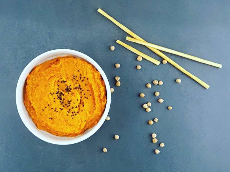 Houmous Leger Aux Poivrons Et Tomates Confites Recette Par La