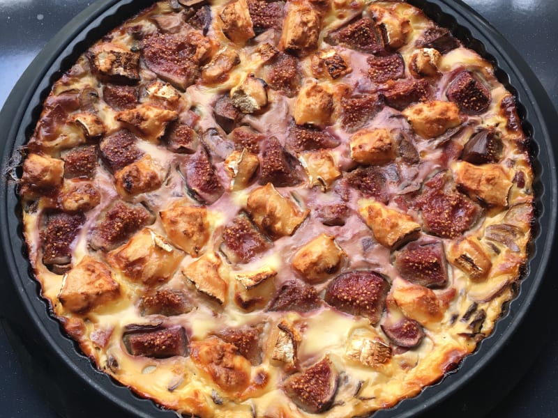 Quiche Figues Chevre Bacon Recette Par Audecuisine