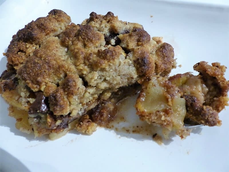 Crumble Aux Pommes Bananes Et Chocolat Recette Par Philandcocuisine