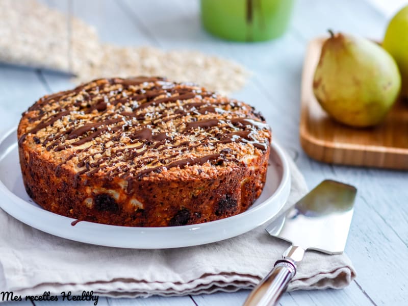 Gateau Pomme Et Poire Au Chocolat Recette Par Mes Recettes Healthy
