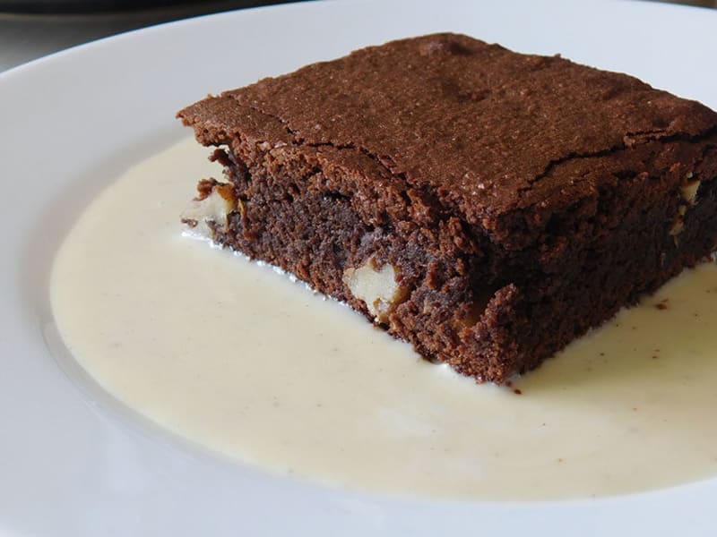 Brownie Creme Anglaise Recette Par Cooking Cakes