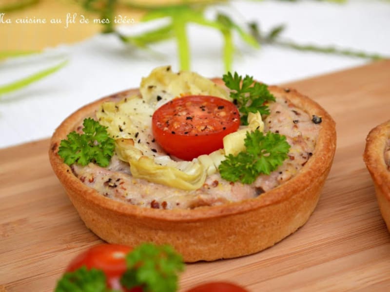 Petites Quiches Au Thon Moutarde A L Ancienne Et Coeurs D