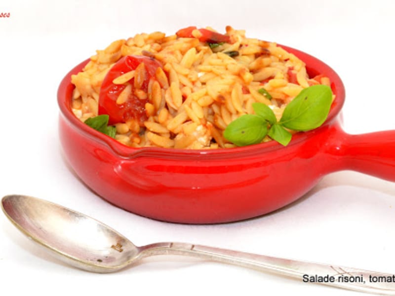 Salade Risoni Aux Tomates Cerise Et Feta Recette Par Nadji