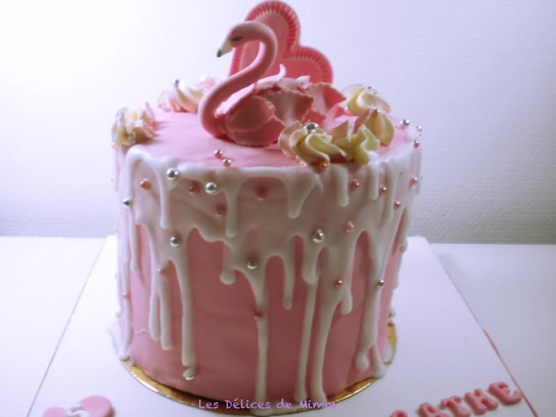 Mon Drip Cake Flamant Rose Recette Par Mimm