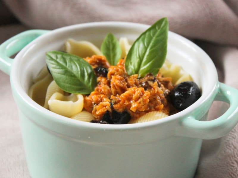 Pates Au Thon Et Pesto Rosso Recette Par Adelepomme