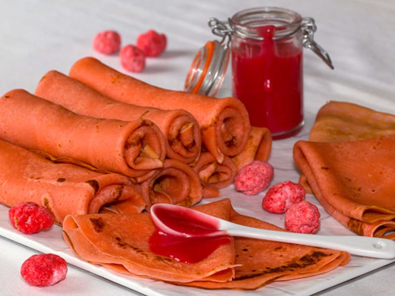 Crêpe à la crème de praline rose - Recette par Ouest Délices