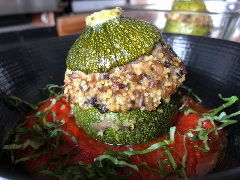 Courgettes Farcies Au Quinoa Et Duxelles De Champignons Vegan Et