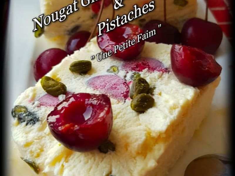Nougat Glace Aux Cerises Et Aux Pistaches Recette Par Une Petite Faim