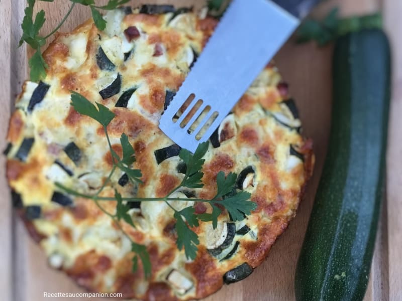 Flan De Courgettes Jambon Mozzarella Facile Et Rapide Recette