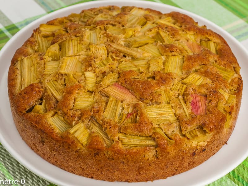 Gateau Danois A La Rhubarbe Et A La Pate D Amandes Recette Par Kilometre 0