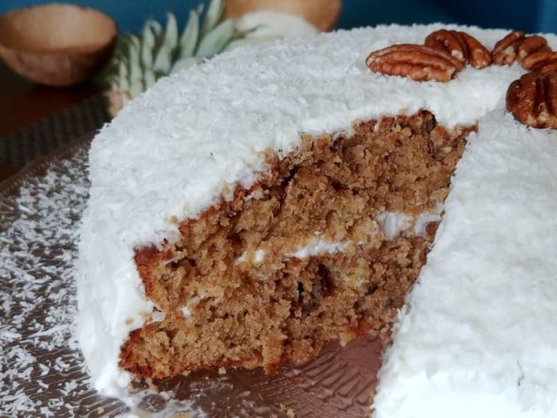 Hummingbird Cake Gateau Exotique Jamaicain Recette Par Happycurio