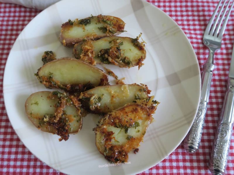 Ecrasé de pommes de terre au parmesan - du pain sur la planche..ou  nourrir sa tribu