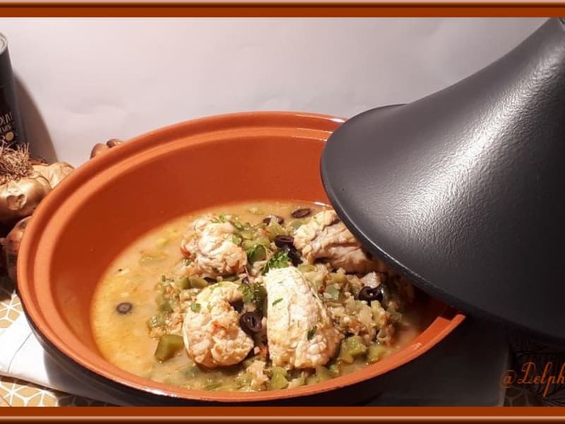 Tajine de lotte au safran et curry - Culinary-show d'Aurely