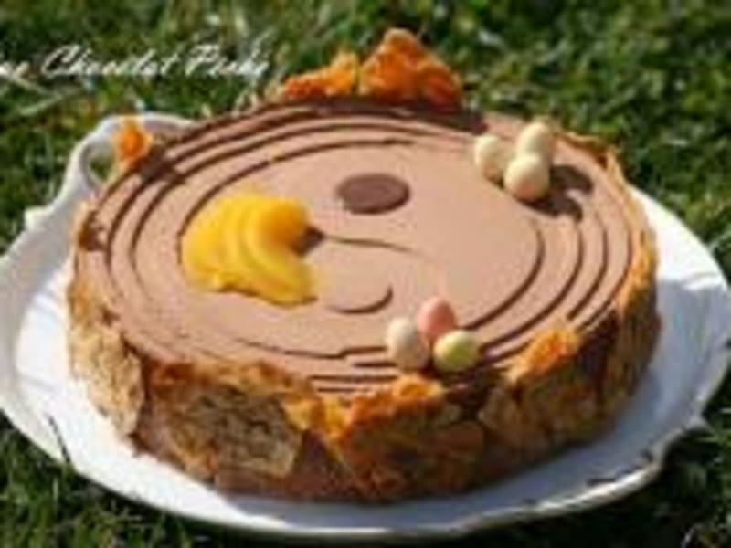 Gateau De Paques Duo Chocolat Peche Et Sa Nougatine Recette Par Certi Ferme