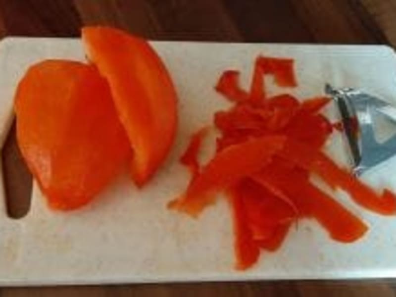 Peler un poivron au couteau - Technique culinaire - Recette par Chef Simon
