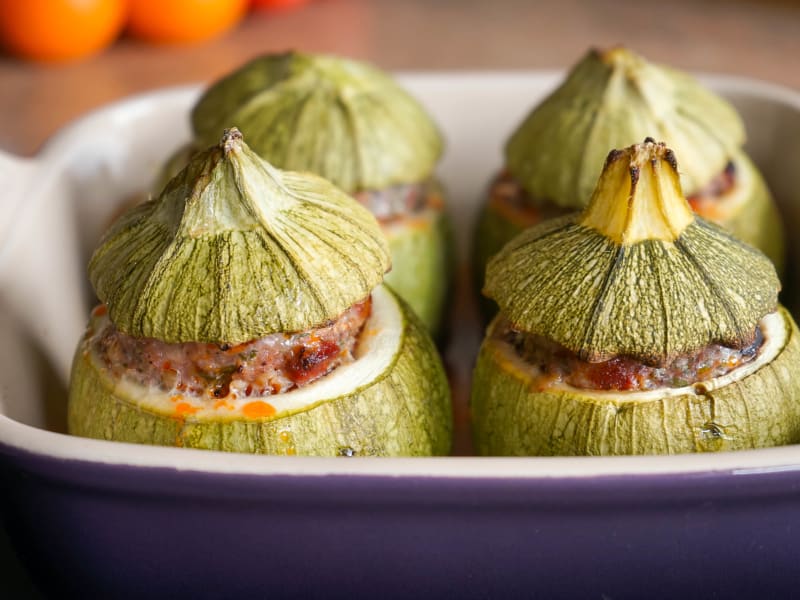 Courgettes Farcies A La Viande Recette Facile Des Courgettes