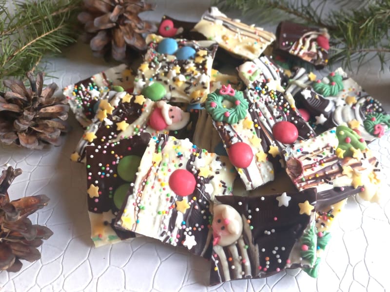 Tablettes aux 3 chocolats, le cadeau gourmand de dernière minute pour Noël  - Recettes de cuisine Ôdélices