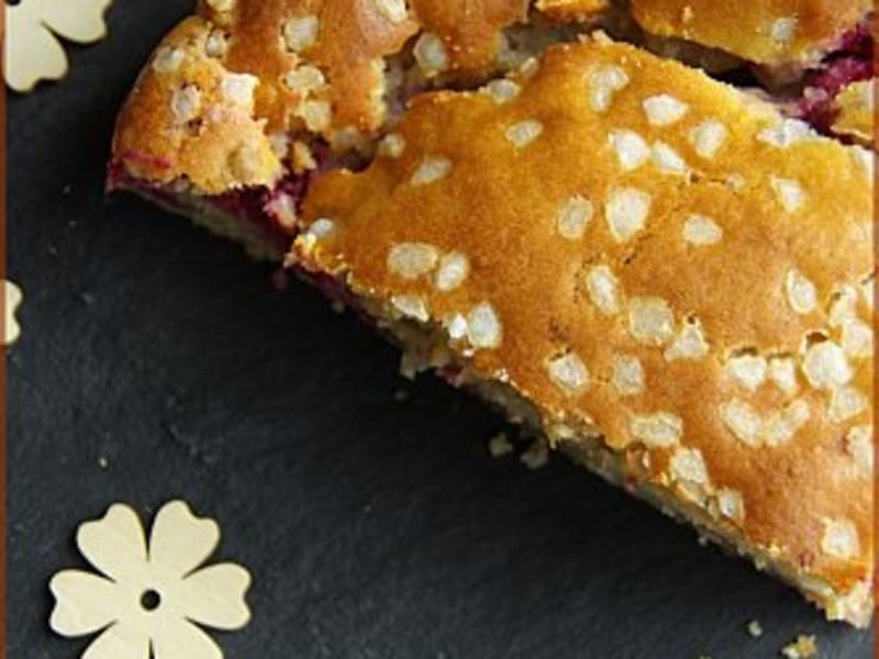 Gateau Framboises Amandes Sans Oeufs Recette Par Le Blog De Novice En Cuisine