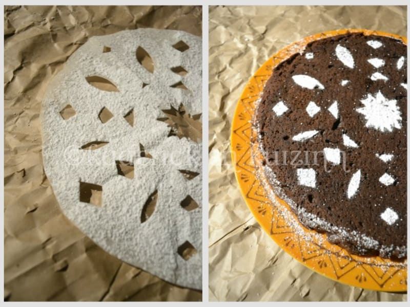 Gateau Chocolat Cannelle Avec Un Decor En Sucre Glace Recette Par Kaderick
