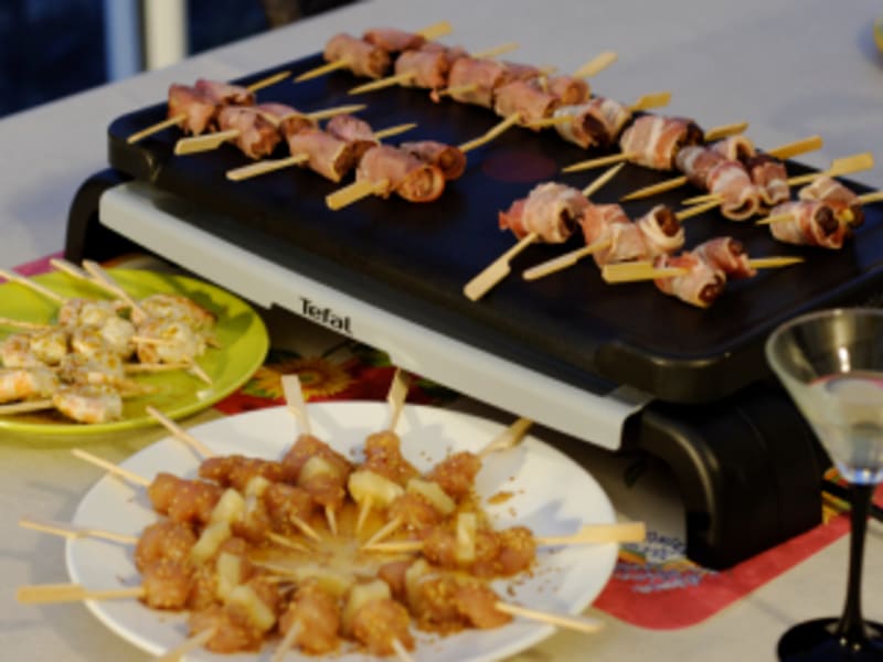 Minis Brochettes Aperitives A La Plancha Recette Par Ma Cuisine