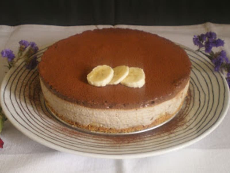 Entremet Speculoos Mousse Bananes Et Mousse Chocolat Noir Recette Par Les Mets Tisses