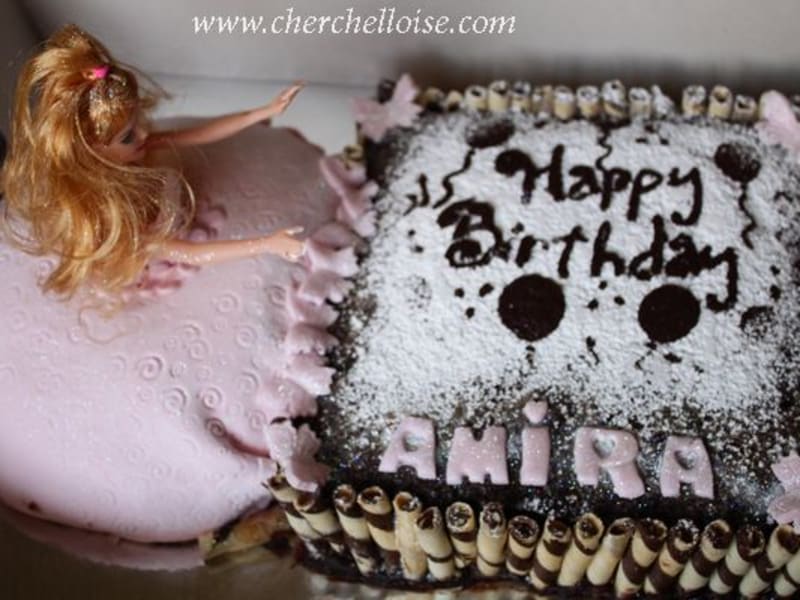 Gateau D Anniversaire Poupee Recette Par Sabrina Baroun