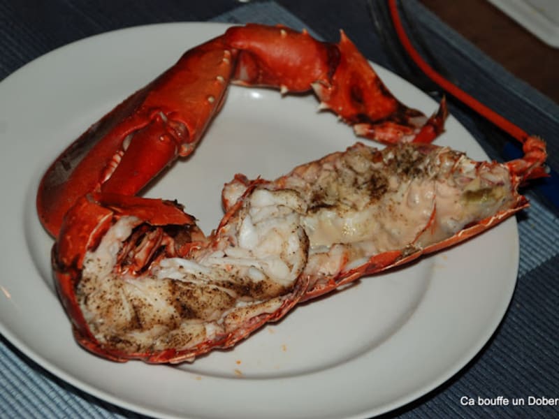 Homard Breton Juste Roti Au Four Recette Par Ca Bouffe Un Doberman