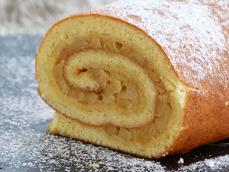 Roule Aux Pommes Et Caramel Au Beurre Sale Recette Par Chic Chic Chocolat