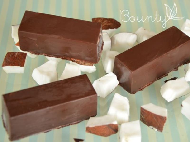 Glaces barres glacées chocolat noix de coco BOUNTY