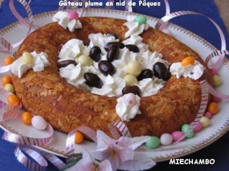 Gateau Plume En Nid De Paques Recette Par Miechambo Cuisine