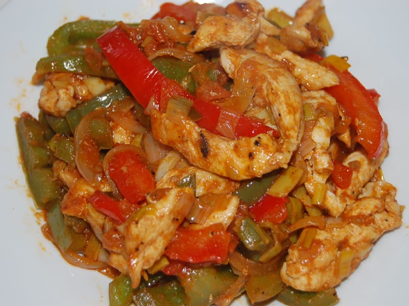 Poulet sauté aux poivrons - healthyfood_creation