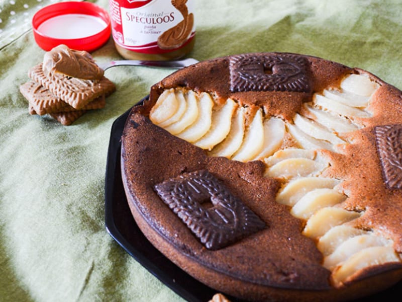 Gateau Moelleux Poires Speculoos Et Mascarpone Recette Par Amandise