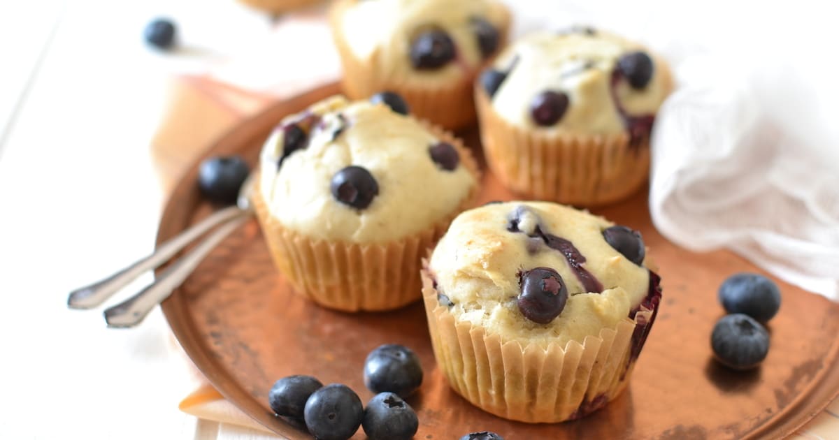 Muffins A La Myrtille Sans Oeuf Ni Lait Recette Par Recettes De Juliette