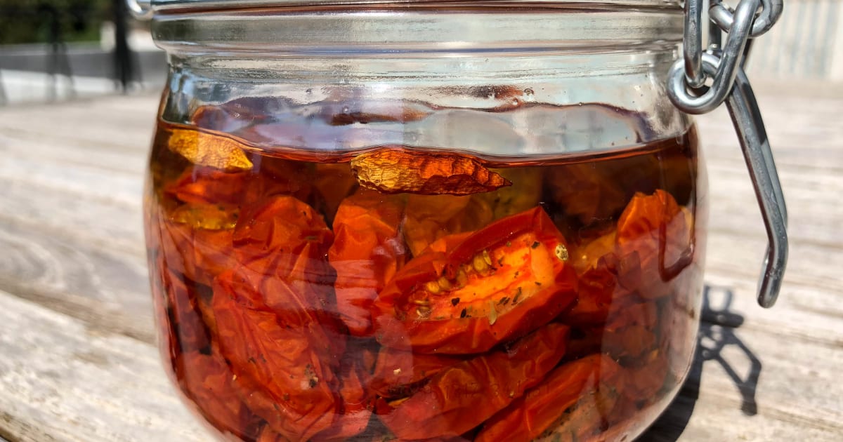 Tomates séchées à l'huile d'olive Recette par Chef Simon