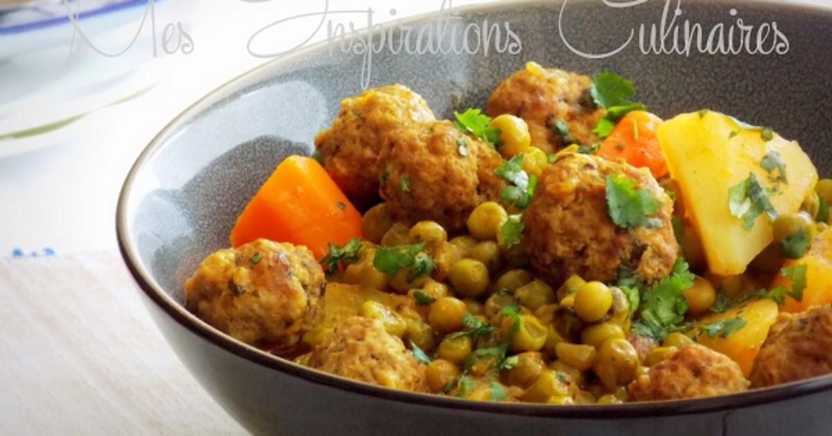 Tajine aux petits pois et carottes Recette par Mes inspirations
